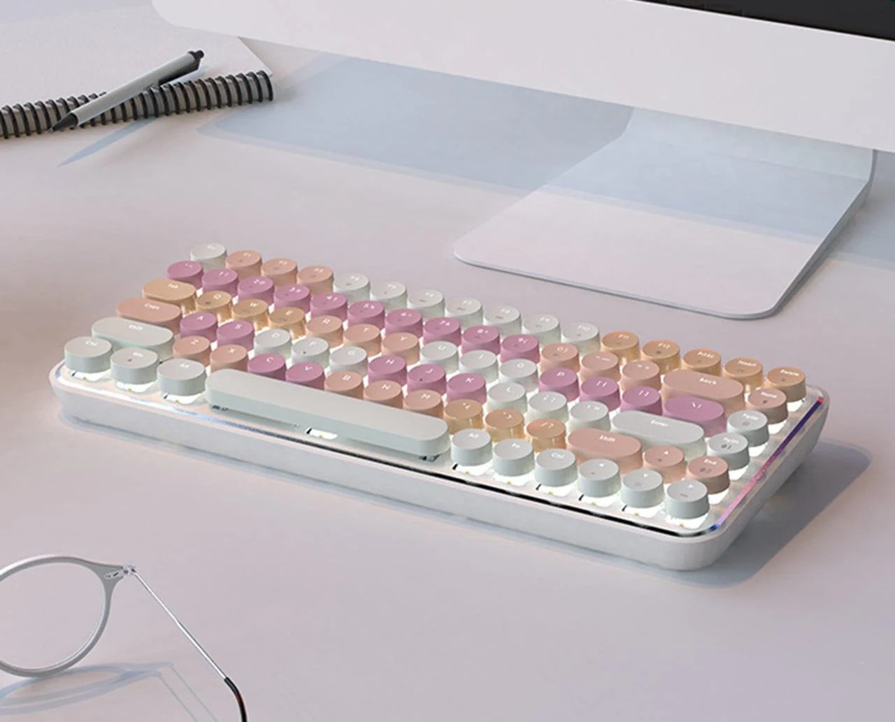 Palette Leather Typewriter Bluetooth Keyboard