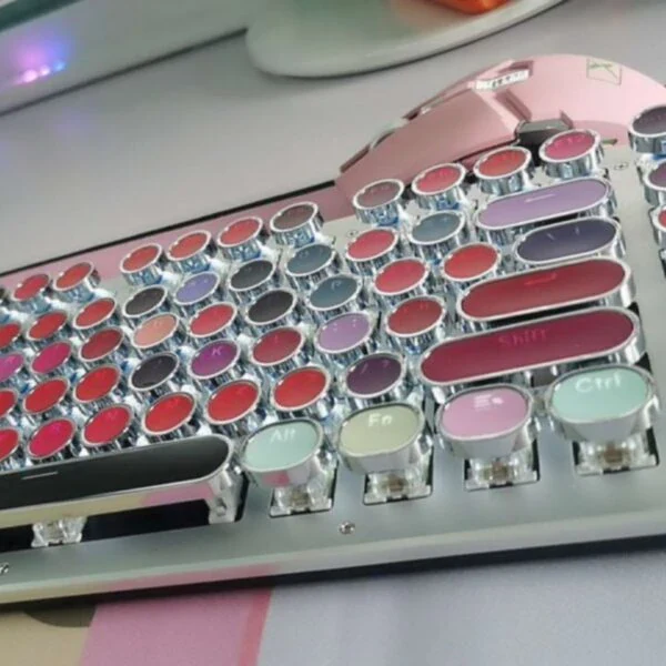 Retro Typewriter Wireless Keyboard and Mouse Set