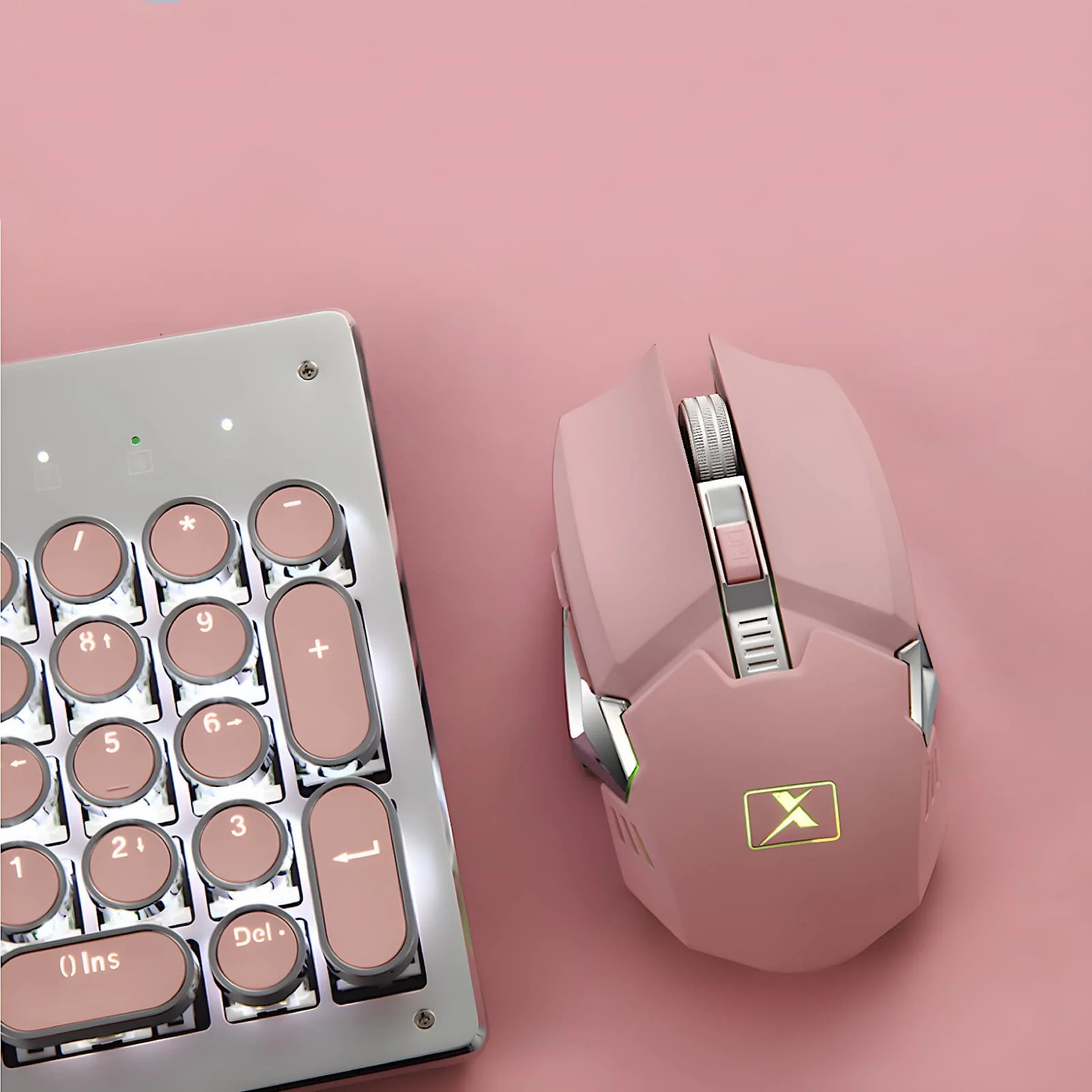 Retro Typewriter Wireless Keyboard and Mouse Set
