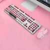 Retro Typewriter Wireless Keyboard and Mouse Set